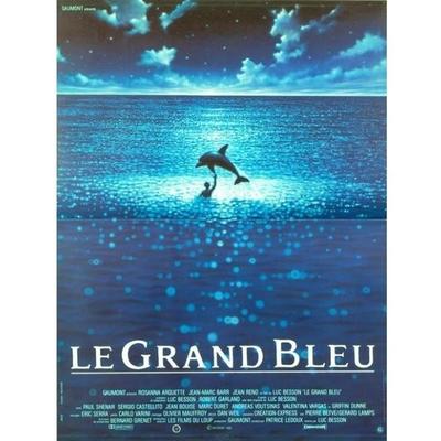 THE BIG BLUE Original Rolled Cinema Poster Small Format 53x40cm LUC BESSON