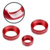 Air Conditioner Switch Button Knob Cover, AC Ring Covers, Volume Knob Ring Cover, Car Interior Decor Compatible with Honda CRV 2017 2018 2019 2020