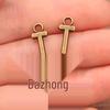Zinc Alloy Alphabet Charms: 2 Colors, 26 Letter Pendants for Jewelry, Handbag, and Mobile Phone Accessories