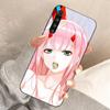 Pouzdro na telefon Zero Two Darling 002 pro Xiaomi Redmi Note 11 10 9T 8 7 Pro Redmi 10 9A 9C 8 7 6 Měkké černé pouzdro na telefon