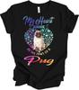 Pug Lover T-Shirt My Heart Is Held By Paws of a Pug Funny Pug Owner Dog Mom Gift
