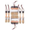 ABMH-6Pack Chalk And Wax Paint Brushes Bristle Stencil Brushes For Wood Furniture Home Wall Decor