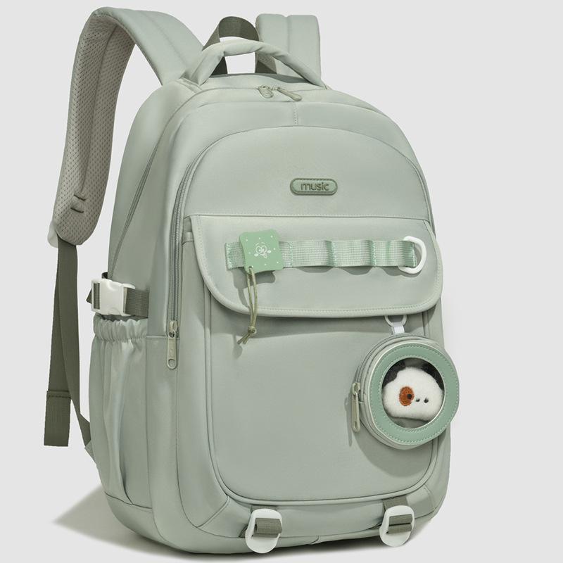 Schoolbag New Junior High School Male and Female Spine Care Schoolbag Large Capacity High School College Student Campus Schoolbag Backpack