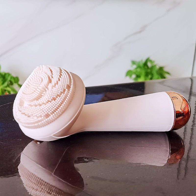 Rechargeable Cross-Border Electric Facial Cleansing & Massage Brush with Rotating Silicone for Deep Pore Cleaning