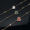Kirin White Shell Agate Gourd Bracelet Rose Gold Diamond Full Diamond Jewelry