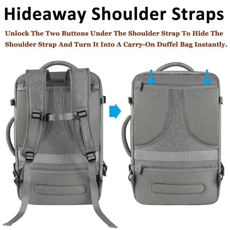 Large Capacity Travel Expandable Large Suitcase Backpacks With 4 Packing Cubes Water Resistant Luggage Daypack Backpack