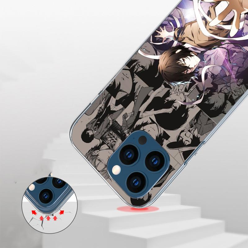 Bungo Stray Dogs Manga Phone Case For iPhone 17 Air 16 Pro Max 16E 15 + 14 Plus 11 12 13 Mini 7 8 SE Gift Print Cover Fundas 17