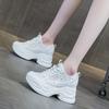 Spring and Summer Women's Shoes New Small Wedge Heel Muffin Thick Sole Inner Height Increase and Casual Single Shoes