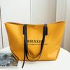 1pc New Style Big Capacity Pu Shoulder Bag for Women Handbag Shopping Bag