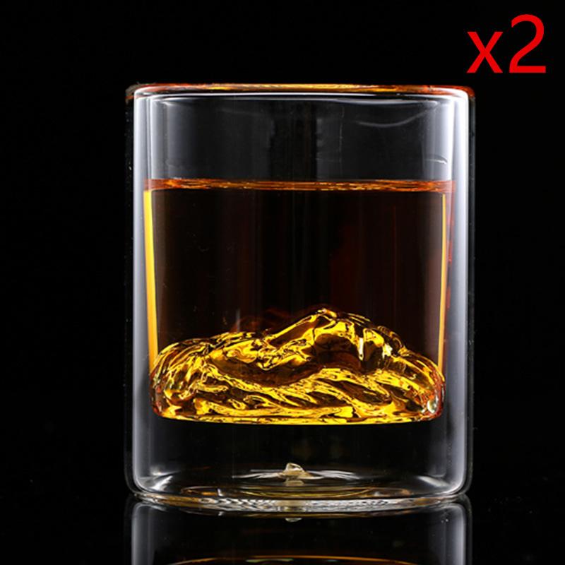 Mighty Male Lion Head Double Walled Whiskey Glass Creative Cocktail Cup Bar Wine Glasses Tumbler Drinkware Beer Mugs Barware