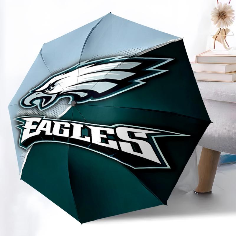 Printed Philadelphia Eagles LOGOPrinted Folding Umbrella,Outdoor,Leisure,And Travel Umbrella,Durable Umbrella Fabric,Birthday And Holiday Gift