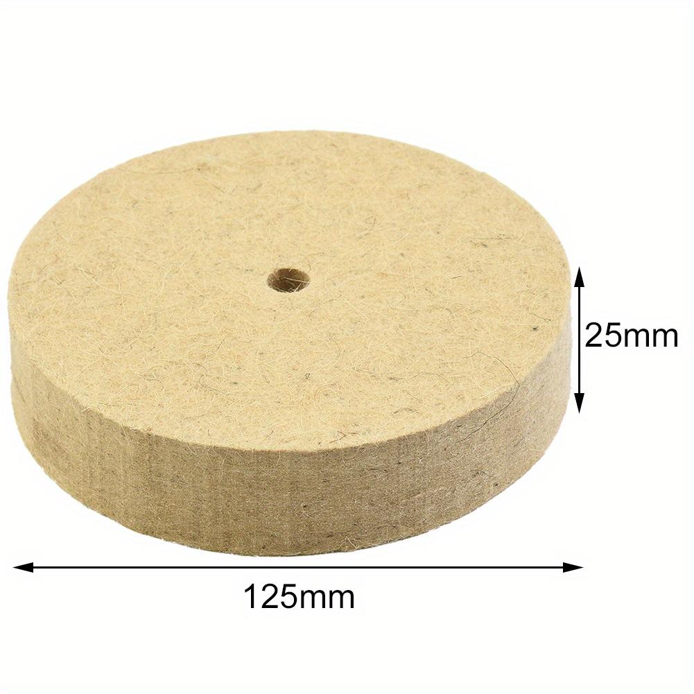 1 szt. Wełniany filcowy krążek polerski 125 mm 5 cali Podkładki szlifierskie Polerowanie Szlifierka Narzędzia obrotowe Do obróbki metalu Szlifowanie Stal Kamień Szkło