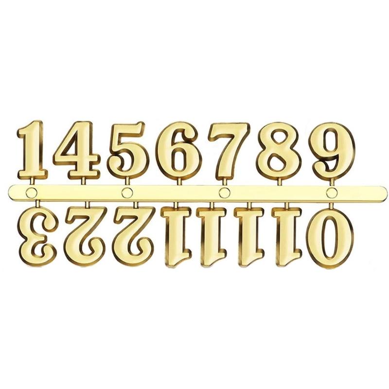 Craft Digital Clock Numbers Kits Metal Arabic or Roman Numerals Set for Clock Watch Repair Replacement Accessories