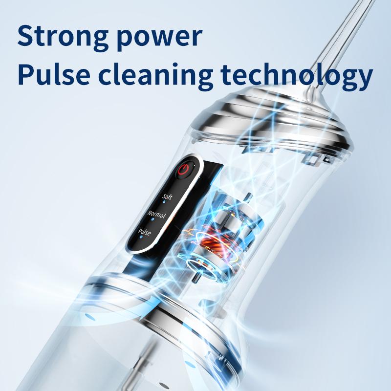 Rechargeable Oral Irrigator Portable Dental Irrigator Water Flosser 3 Models 4 Jet Nozzles Water Teeth Pick Flosser Water Jet