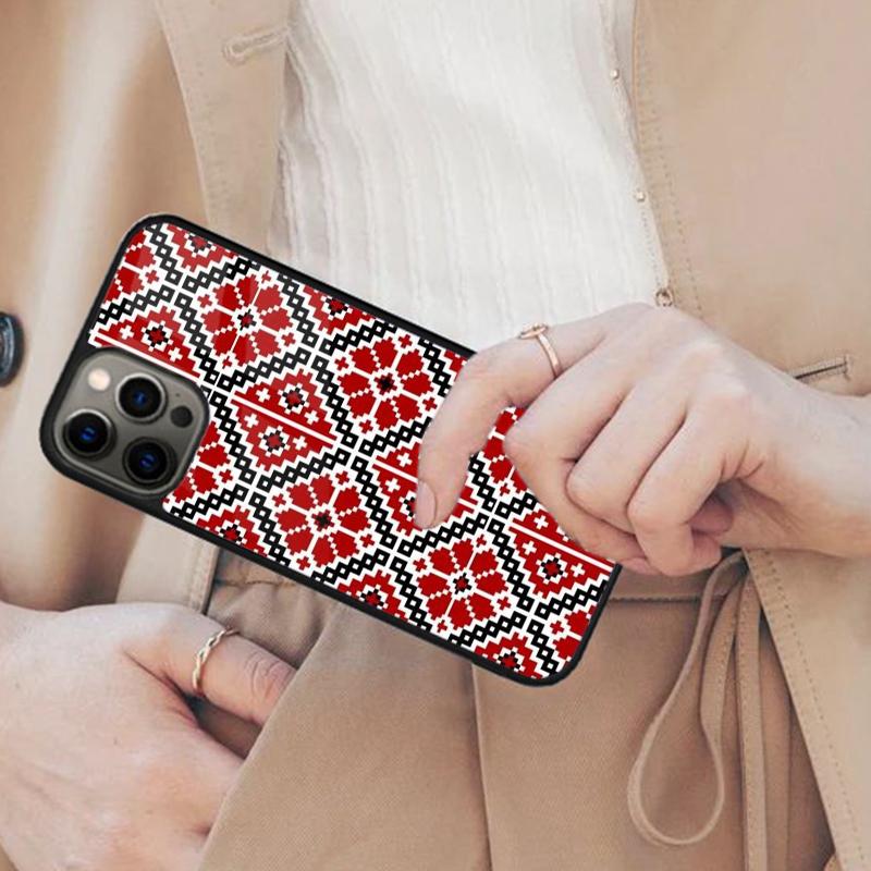 

U-krainian Embroidery Magnetic Phone Case For APPLE iPhone 17 Air 16 14 13 12 Pro Max 15 Plus Wireless Charge MagSafe Cover iPhone 14
