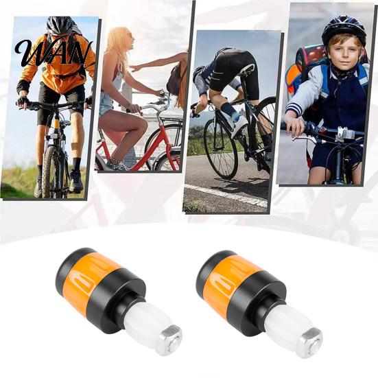 Night Riding Bike Light 2Pcs Bicycle Handlebar End Light, Rechargeable LED Flash Lamp, Long Battery Life Plugs Safety Indicator for Nigh Cycling