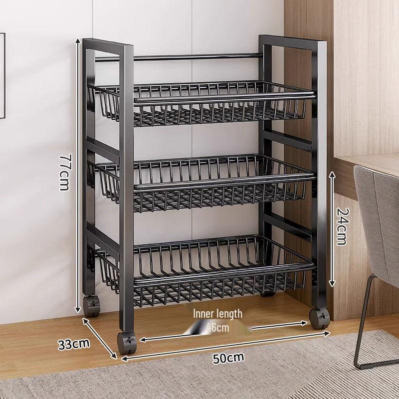 Multi-Layer Kitchen Microwave and Vegetable Storage Rack