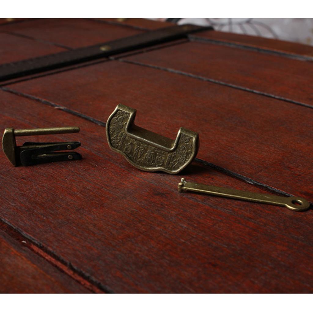 Vintage Chinese Style Carved Word Padlock Locks With Kinds
