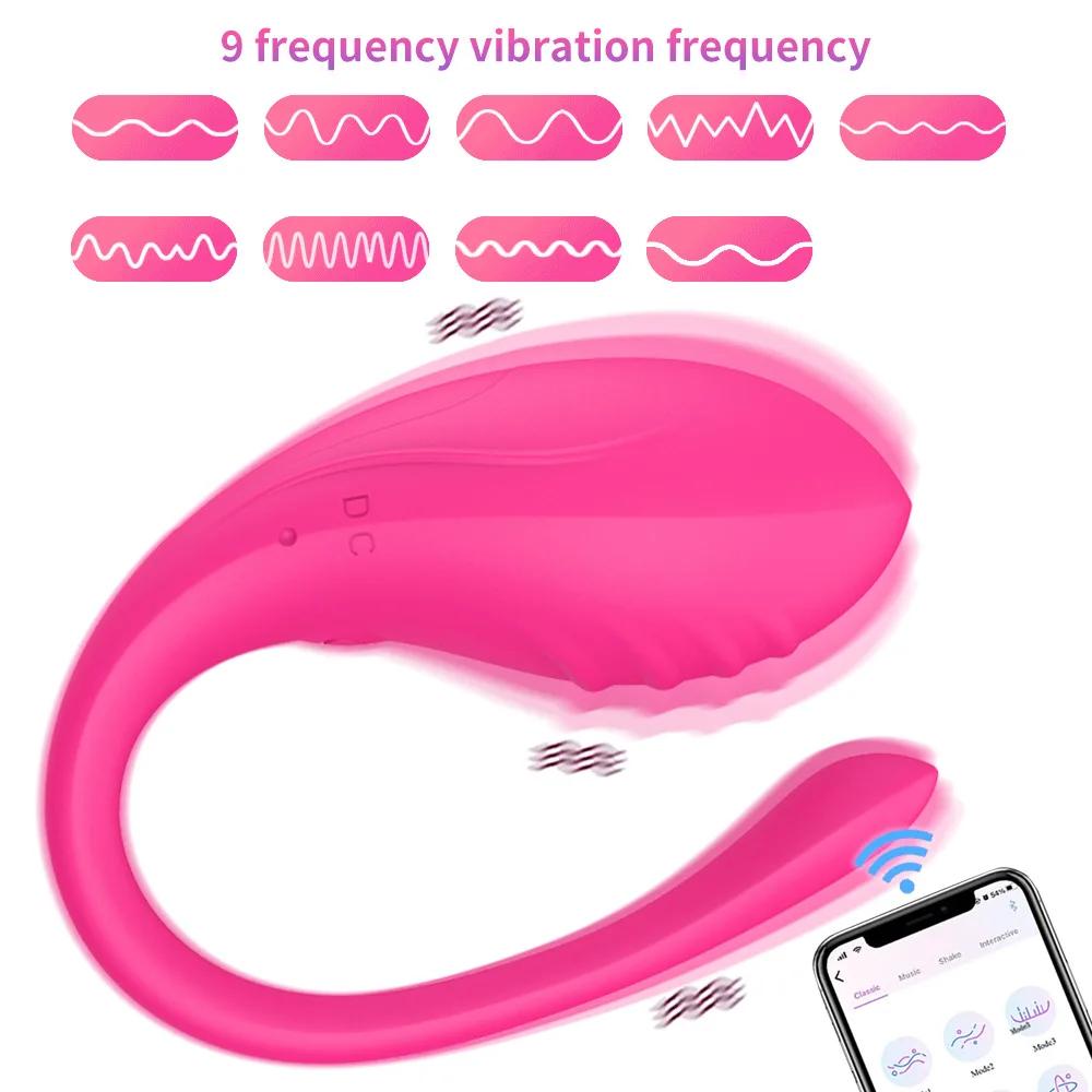 App Vibrators for Women Long Distance Bluetooth G Spot Dildo Wear Vibrating Egg Female Vaginal Ball Panties Sex Toys for Couples