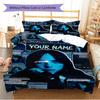 Name Custom Billie Pattern Bedding Set Quilt Cover Pillowcase Home Decor Gift (1 * duvet cover + 2 * pillowcase, without core)