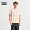 Benlai Men's 2026 Spring Crew Neck Contrast Loose Knit Short Sleeve T-Shirt
