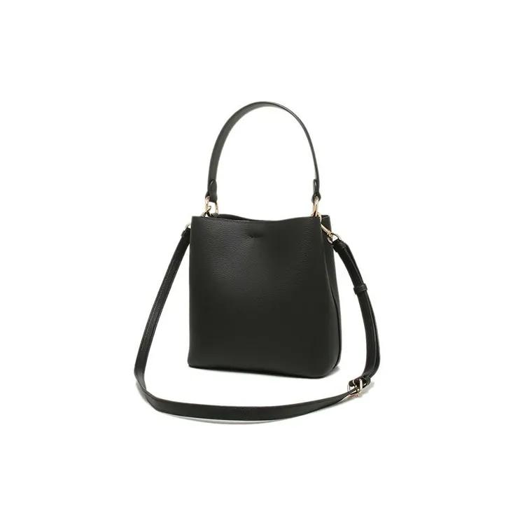 COACH Town Leather Bucket Bag , Portable Crossbody Bag , Shoulder Bag Small Women's Black (Unisex) Handbags 1011 IMLON