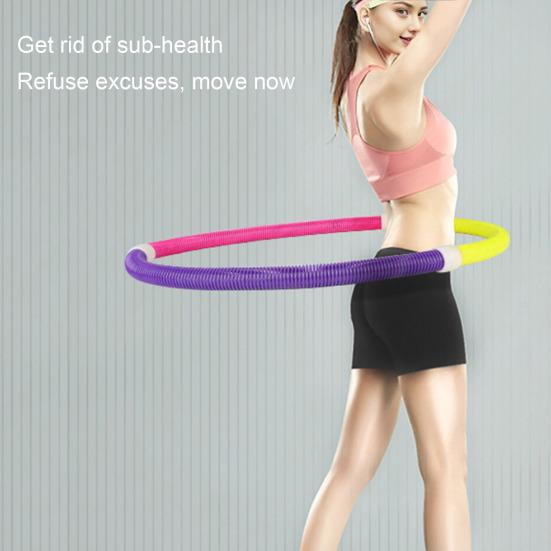 Cerchio Hula Hoop Morbido Ponderato con Molla Amico della Vita Pieghevole per Fitness Portatile Palestra Domestica Uomini Donne Adulti Corpo Vita Dimagrante Attrezzatura per Esercizio