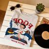 Vintage American Style T Shirt For Women With Cotton Material And Cartoon Print For Summer Casual Wear
