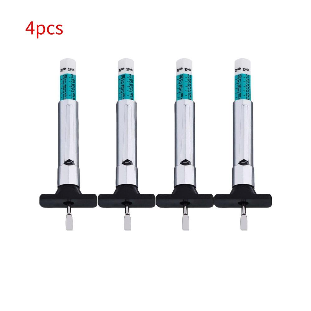 25mm Car Tyre Measuring Pen Universal Tire Tread Pattern Depth Measuring Tool AutomotiveTire Depth Feeler Gauge Tire Ruler
