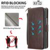 Premium Leather RFID Flip Case For Samsung Z Fold 8 Ultra 7 6 5 Zipper Wallet Card Slots With Screen Glass Protection Touch Pen