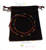 [Malline] Natural Stone Necklace Garnet Onyx Short Necklace [Amulet] Made In Japan Length Approx. 43cm