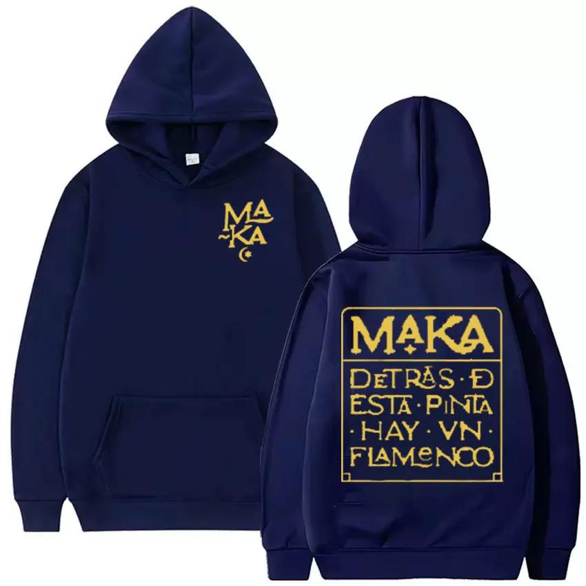 Rapper Maka Aura Mark 2025 Album Hoodie Men Vintage Oversized Pullover Sweatshirts Unisex Fashion Long Sleeve Hoodies Streetwear
