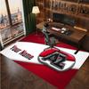 AZ Alkmaar Benutzerdefinierter Kristall-Samt-Teppich, Personalisierter Namens-Textdruck, Fußball-Logo Weiche Rutschfeste Fußmatte Heimdekoration Geschenk