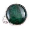 Natural Malachite Gemstone 925 Solid Sterling Silver Jewelry Ring Size 9 K0j75