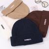 High Quality American Casual Hat Men and Women Winter Ripped Wool Hat Warm Ear Protection Knit Hat Letter Cold Hat