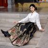 There Are Fish In the Year of Lotus 2025 New Heavy Industry Weaving Gold Makeup Flower Adult Horse Dress Toast Engagement Suit