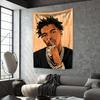 HipHop Singer Tapestry Lil Babys Printing Home Decor Aesthetics Fashion Bedroom Background Wall Hanging Covering Sofa Blanket