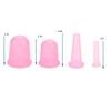 4pcsset Silicone Vacuum Body Massage Helper Anti Cellulite Massager Cups Cupping (Pink)