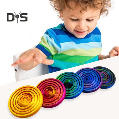 3D Printed Fidget Spinner Ring Stress Anxiety Relief Kids Teens Adults 360 Degrees Rotatable Seven Ring Toy Portable Travel EDC Spinning Ring Toy