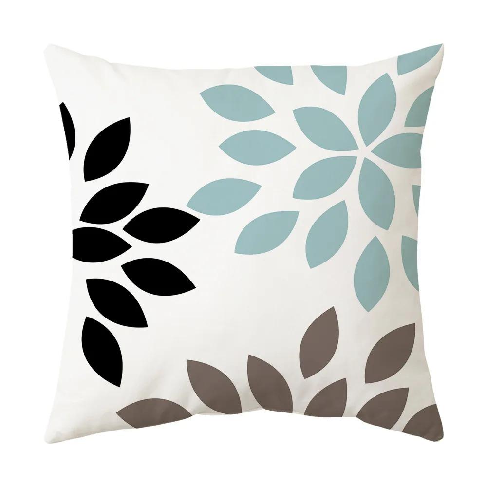 Büro Wohnzimmer Zuhause Kissenbezug Blau Geometrisch Einfaches Muster Kissenbezug Auto Ornamente