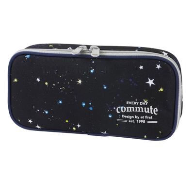 At First Federmäppchen 2-lagig Schreibgeräte Space Black AF7171