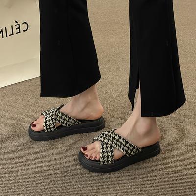 Sandals with Skirts, Fairy Fairy Style Platform Roman Shoes, New Summer 2025, Sandals, Outer Slippers