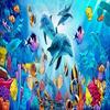 3d Cartoon Tapete Delphin Fisch Wandbild Wohnzimmer Schlafzimmer Tapeten Wohnkultur