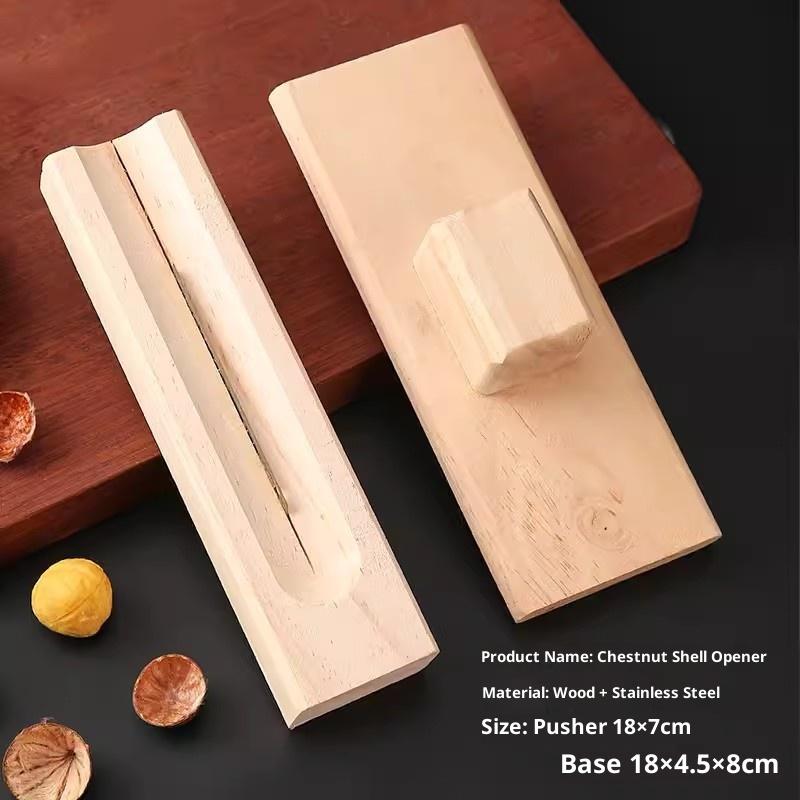 

Chestnut Opener Cross Open ChestnutTool Cone Openers Chestnut Artefacts Solid Wood Peeling Raw Chestnuts Lotus Seed Machine