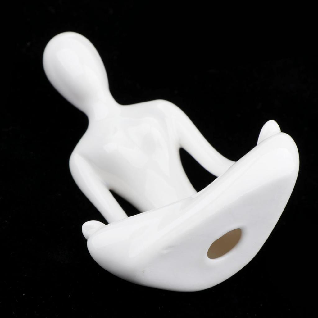 Abstract Art Ceramic Yoga Poses Figurine Porcelain Statue Different Home Ornament