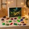 Educational Insect Toys 2026 Christmas Advent Calendar, 24 Days 3D Printed Fidget Toy Countdown Cute Animal Action Figures Pcs Mini Articulated