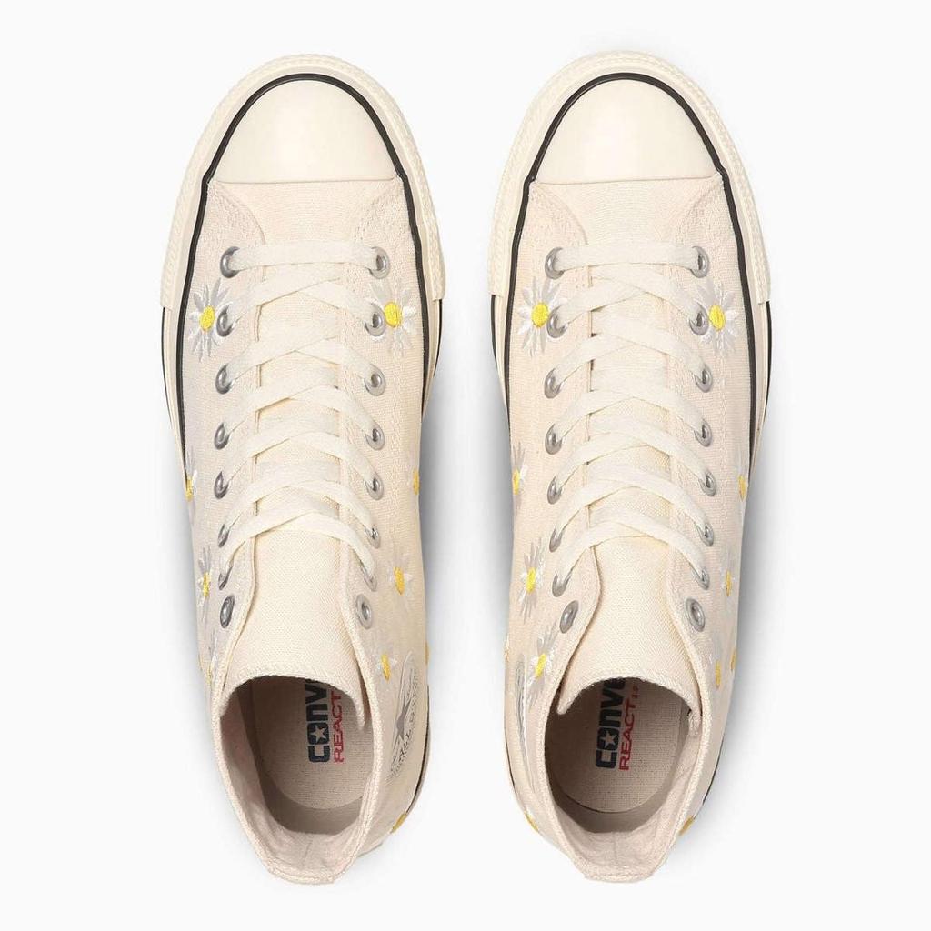 Converse All Star Daisy Flower HI Size cm (R) Sneakers, Off-White, 24.0