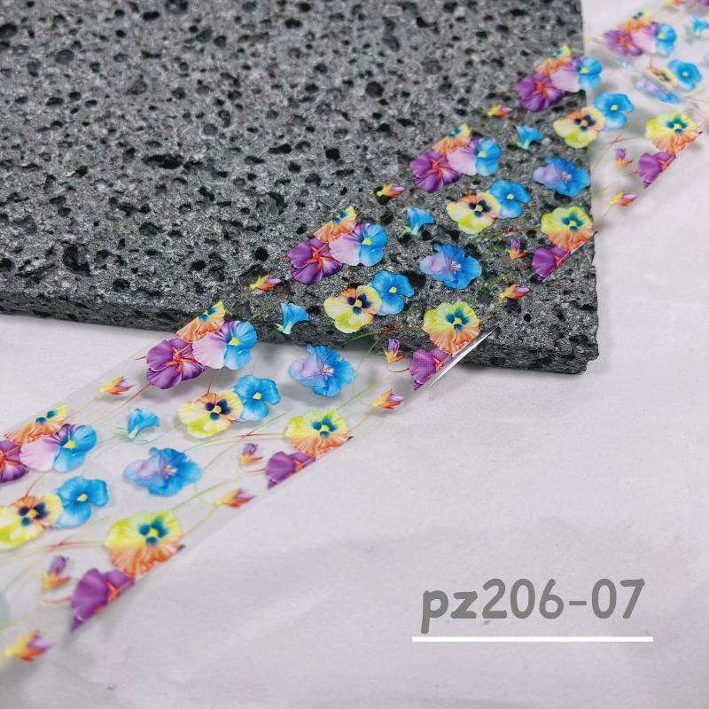1 Roll 100Cm Flower Nail Transfer Foils Sticker Paper Floral Stickers Nails Wraps Plum Blossom Nail Art Stickers Decal Nail Art