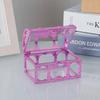Vintage Transparent Pirate Treasure Storage Box Organizer Earrings Crystal Gem Jewelry Trinket Women Jewelry Display Travel Case