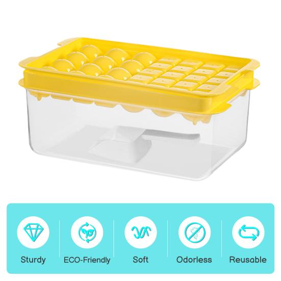 Ice Tray Set with Lid Ice Ice Shovels BPA Free Bin Cube Tray for